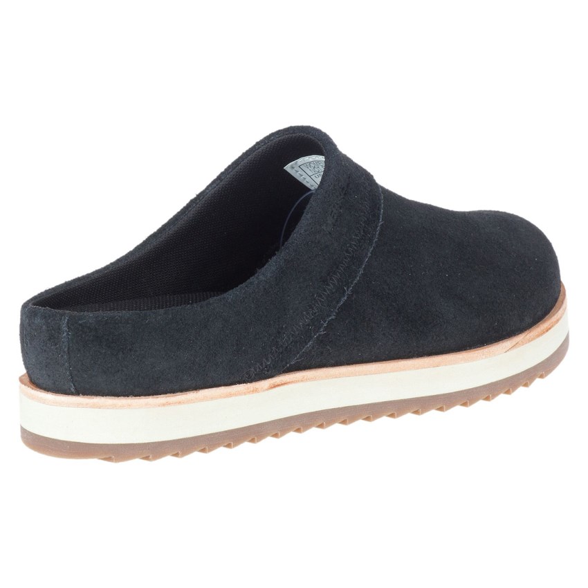 Sabots Merrell Juno Clog Suede Noir Femme | F.R.CJZH